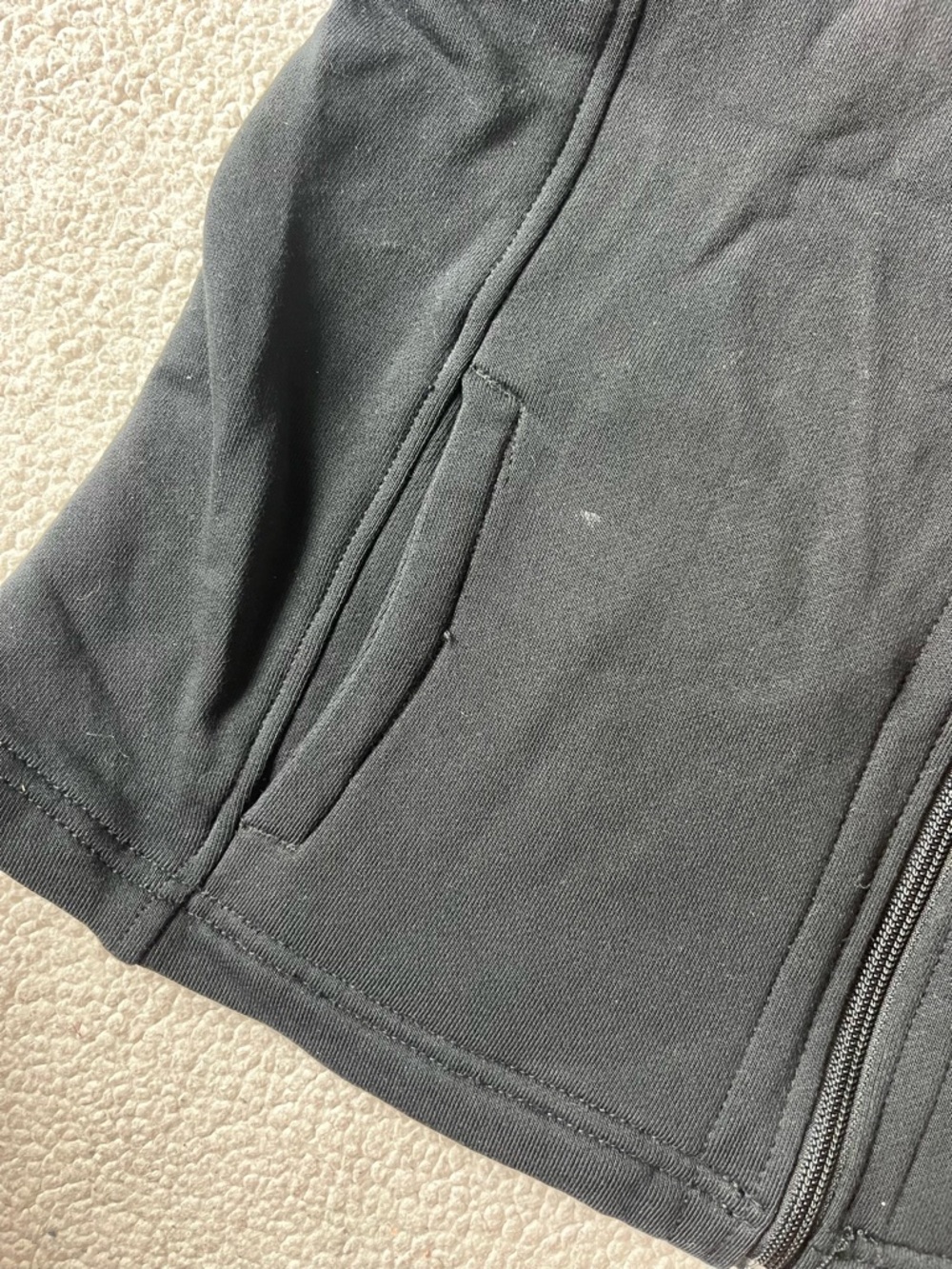 HARLEY DAVIDSON BLACK HOODED VEST WOMENS LARGE - Picture 4 of 7